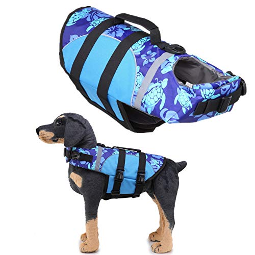 Hundeschwimmweste Schwimmweste Hund Hund Schwimmweste Hunde Sachen Hund Schwimmweste Reflektierende Hundejacke wasserdichte Hundejacken Hund Schwimmjacke 05blue,L von KunLS