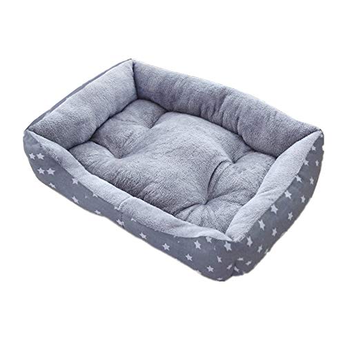 Hunter Hundebett Hundebett Grosse Hunde Katzensofa Deluxe Haustierbett Katzenschlafplatz Atmungsaktiver Zwinger Flauschig Und Bequem 1,Grey von KunLS