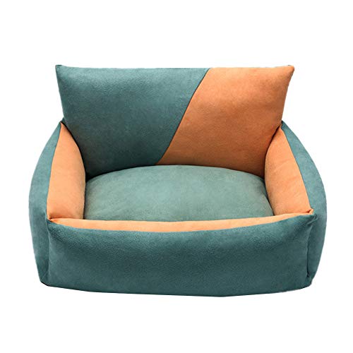 Hunter Hundebett Rechteck Hundebetten Deluxe Haustierbett Hundesofa Multifunktionales Haustiernest Warmes Haustiernest 48,Green von KunLS