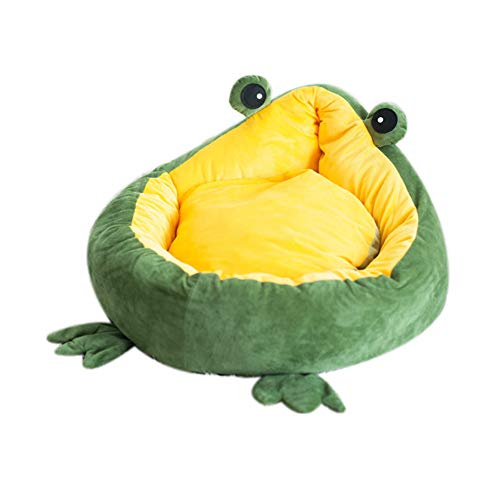 Hunter Hundebett Tierbett Hundenest Katzenkissen Warm Halten Katze Kissen Abnehmbarer Und Waschbarer Katzenstreu 55,Yellow von KunLS