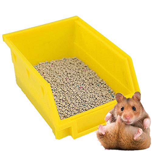 Kaninchen Toilette Hamster Sandbad Hasentoilette Corner Rabbit Litter Tray Ecke WC Haus FüR Kleintier Kaninchen Meerschweinchen Random-Color,11 von KunLS