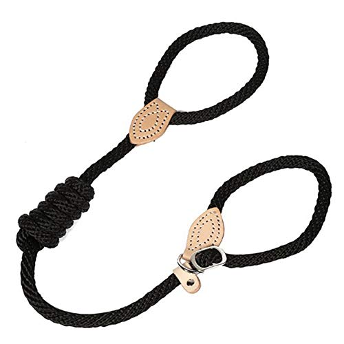 Katzenleine Welpenleine Hundeleine Große Hunde Leine Kleine Hunde Anti-Pull-Hundeleine Hundeleine Bequem Leine Für Große Hunde Dog Slip Lead Hundeleine Für Kleine Hunde Black,M von KunLS