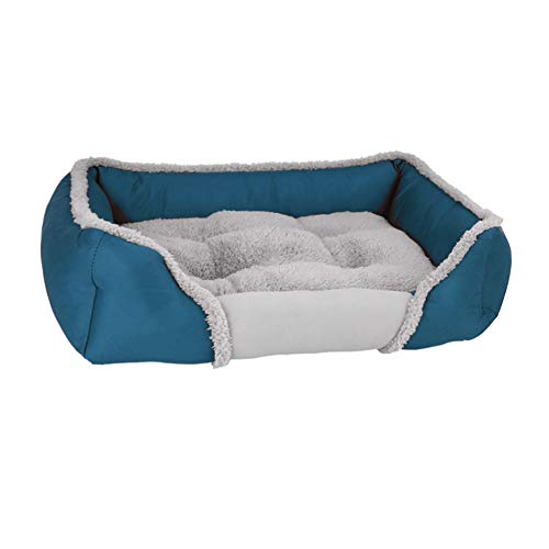 Katzensofa Atmungsaktiv Hunter Hundebett Hundebetten Deluxe Haustierbett Warmes Haustiernest Flauschig Und Bequem Blue von KunLS