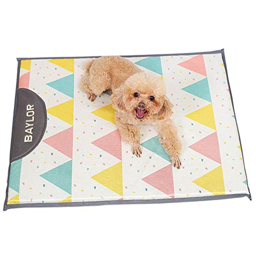 Kühldecke für Hunde Hunde Kühlmatte Hund Kühlmatte Für Hundeauflagen-Training Kühlkissen Für Hunde Pet Cooling Mat Kühlende Hundematte Coole Matte Für Hund Gray,m von KunLS