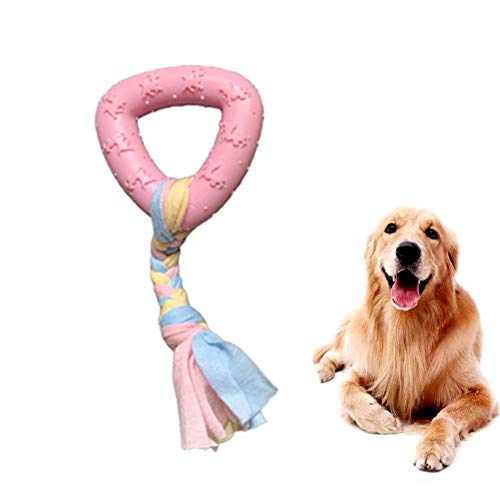 KunLS Ball hundespielzeug unzerstörbar hundespielzeug Intelligenz Welpen kaut Hund kauen Spielzeug Hund kauen Tough Hund Spielzeug Triangle,pink von KunLS