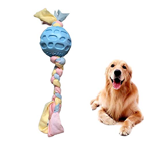 KunLS Ball hundespielzeug unzerstörbar hundespielzeug Intelligenz Welpen kaut Hund kauen Spielzeug Hund kauen Tough Hund Spielzeug patternball,Blue von KunLS