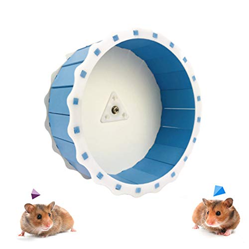 KunLS Hamster Spielzeug Hamster Laufrad Hamster Zubehör Meerschweinchen Zubehoer Nager Zubehör Hamster Übung Ball Zwerg Hamster Rad Laufrad Für Hamster Blue von KunLS