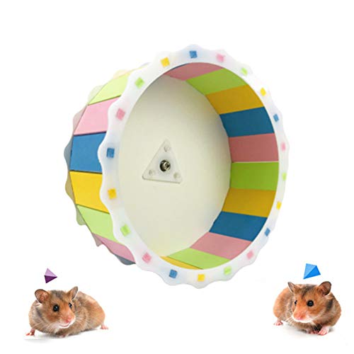 KunLS Hamster Spielzeug Hamster Laufrad Hamster Zubehör Meerschweinchen Zubehoer Nager Zubehör Hamster Übung Ball Zwerg Hamster Rad Laufrad Für Hamster Multicolor von KunLS