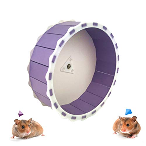 KunLS Hamster Spielzeug Hamster Laufrad Hamster Zubehör Meerschweinchen Zubehoer Nager Zubehör Hamster Übung Ball Zwerg Hamster Rad Laufrad Für Hamster Purple von KunLS