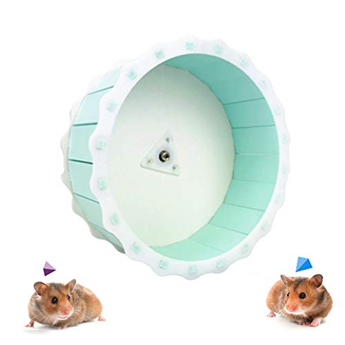 KunLS Hamster Spielzeug Hamster Laufrad Hamster Zubehör Meerschweinchen Zubehoer Nager Zubehör Hamster Übung Ball Zwerg Hamster Rad Laufrad Für Hamster mintgreen von KunLS