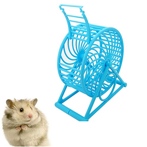 KunLS Hamster Spielzeug Hamster Laufrad Meerschweinchen Spielzeug Hamster Zubehör Spielzeug Hamster Übung Ball Hamster Stille Rad Laufrad Für Hamster Laufrad Hamster Blue von KunLS