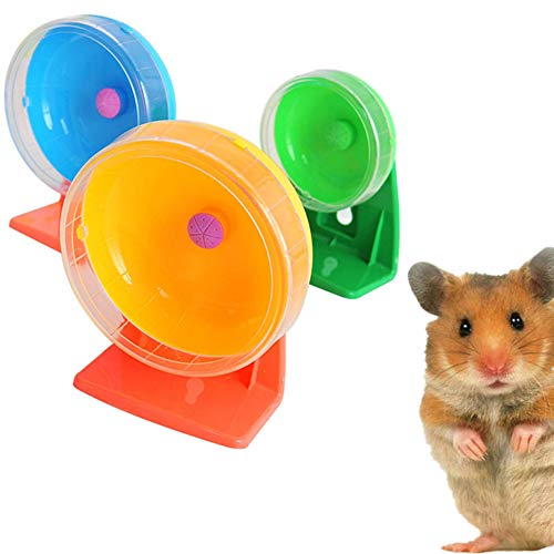 KunLS Hamster Spielzeug Hamsterrad Meerschweinchen Spielzeug Hamster Zubehör Mäuse Zubehör Hamster In Eine Ball Spielzeug Laufrad Hamster Stille Hamster Rad Große Hamster Ball 14cm von KunLS