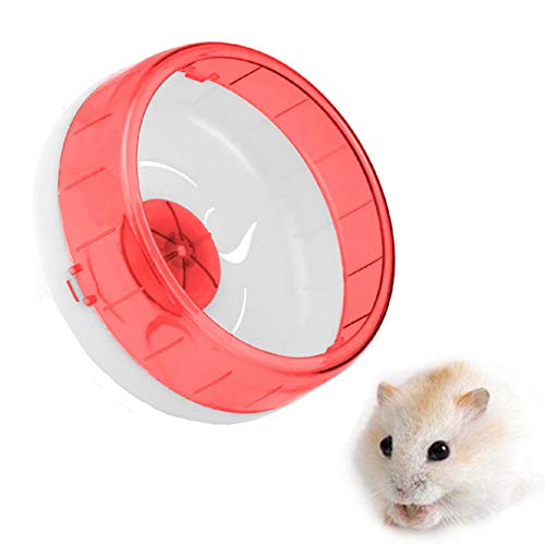 KunLS Laufrad Hamster Meerschweinchen Spielzeug Hamster Zubehör Spielzeug Hamster Hamster Laufrad Stille Hamster Rad Hamster In Eine Ball Spielzeug Laufrad Hamster Holz raspberryred von KunLS