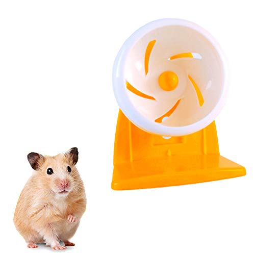 KunLS Meerschweinchen Spielzeug Hamster Laufrad Meerschweinchen Zubehoer Hamster Spielzeug Ratten Zubehör Hamster Rad Stille Spinner Stille Hamster Rad Große Hamster Ball Holz Hamster Rad von KunLS