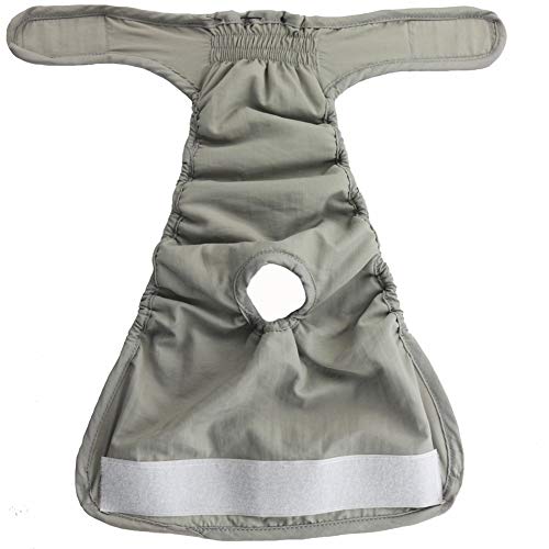 KunLS Rüdenwindel Hundewindeln Für Hündinnen Läufigkeitshose Für Hündinnen Hundewindel Dog Season Pants Nappies for Incontinent Dogs Washable Dog Nappies Dog Period Pants Gray,xs von KunLS