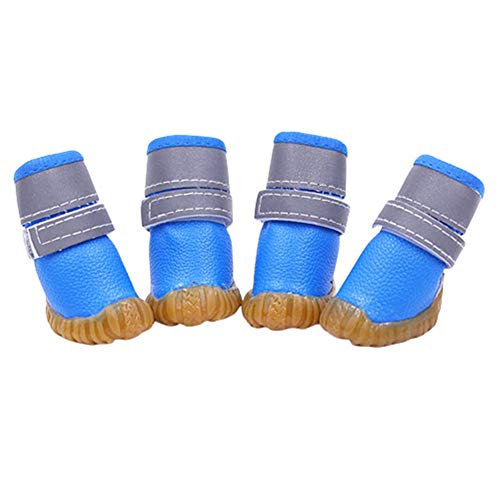 Pfotenschutz Hund Hundesocken Anti Rutsch Hundeschuhe Pfotenschutz Hund Hundeschuhe Wasserdicht Hundeschuhe Für Kleine Hundeschuhe Für Große Hunde Hund Regenstiefel Blue,#1 von KunLS