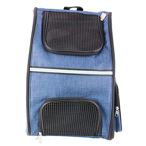 Tragetasche Hund Hundetasche Hunderucksack Katzentransportbox Transporttasche Katze Verstellbarer Hunderucksack Welpenträger Für Kleine Hundeträger Handtasche Blue von KunLS