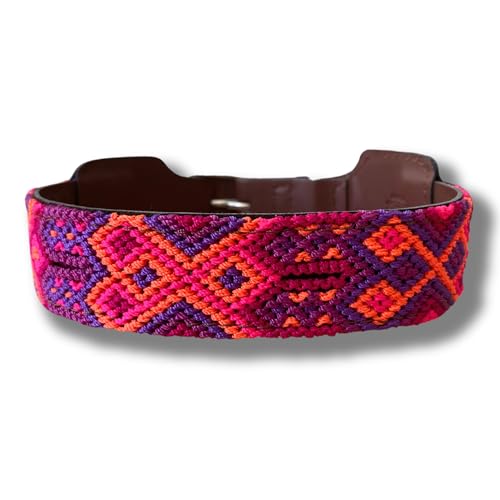 Kunalini - Hundehalsband aus veganem Leder - Verano (Pink) (23-27 cm (XXS)) von Kunalini