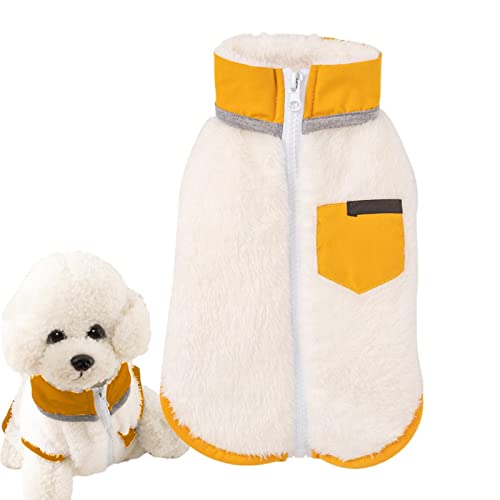 Kunio Hund Winterjacke, Winddichter Wintermantel für Hunde, Winter-Stepp-Hundejacke, Dickes Plüschfutter mit Aufbewahrungstaschen für kleine, mittelgroße, extra große Hunde von Kunio