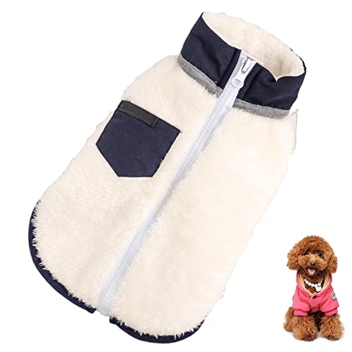 Kunio Warmer Hundemantel,Winddichter Wintermantel für Hunde | Hundejacke, Hundekleidung Haustier Hund Kaltwettermäntel Gemütliche Schneejacke Weste für kleine mittelgroße Hunde von Kunio