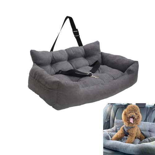 Hundeerhöhung Sitz für Auto und Zuhause Hund Auto für Sitzgurt Auto Booster für Sitz für kleine mittelgroße Hunde oder Katzen Universal Bequem Hundebett Hundeautositz von KunpengZen