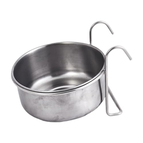 Kuntesetty Aufhängbarer Futternapf mit Wasserspender Und Käfigbecher Aus Edelstahl für Haustiere, 14 x 5,5 cm Kuntesetty Aufhängbarer Futternapf mit Wasserspender Und Käfigbecher Aus Edelstahl für Haustiere, 14 x 5,5 cm von Kuntesetty