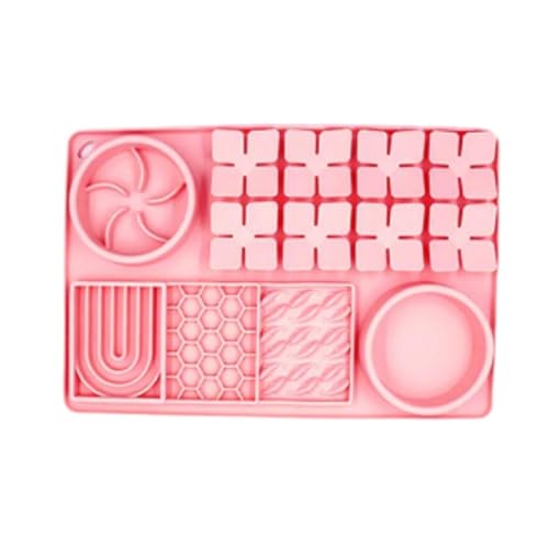 Kuntesetty Futtermatte und Leckpad für Haustiere, geeignet für Verschiedene Hunderassen und Katzen, Rosa Kuntesetty Futtermatte und Leckpad für Haustiere, geeignet für Verschiedene Hunderassen und Katzen, Rosa von Kuntesetty