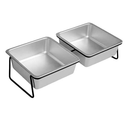 Kuntesetty Hundenapf mit erhöhtem Stand, ideal für die Fütterung von kleinen Hunden und Katzen, Doppelt Kuntesetty Hundenapf mit erhöhtem Stand, ideal für die Fütterung von kleinen Hunden und Katzen, Doppelt von Kuntesetty