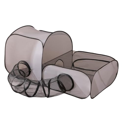 Kuntesetty Katzentunnelspielzeug, interaktives Katzenkäfighaus für den Innenbereich, faltbar, atmungsaktiv, Spieltunnel für Kaninchen, Meerschweinchen, Kätzchen, L Kuntesetty Katzentunnelspielzeug, interaktives Katzenkäfighaus für den Innenbereich, faltbar, atmungsaktiv, Spieltunnel für Kaninchen, Meerschweinchen, Kätzchen, L von Kuntesetty