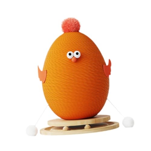 Kuntesetty Kratzbaum für Katzen, Spielzeug mit Sockel, Kratzspielzeug Und Trainingshilfe, Orange Kuntesetty Kratzbaum für Katzen, Spielzeug mit Sockel, Kratzspielzeug Und Trainingshilfe, Orange von Kuntesetty