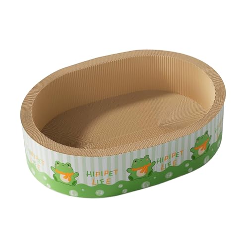 Kuntesetty Kratzunterlage für Katzen mit interaktivem Spielzeug und Liegefläche, GrÜn Kuntesetty Kratzunterlage für Katzen mit interaktivem Spielzeug und Liegefläche, GrÜn von Kuntesetty