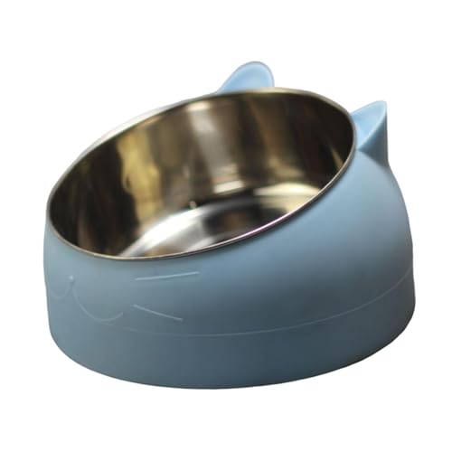 Kuntesetty Raised Cat Bowl Fressnapf Futterschale Futternapf mit Schrägem Ergonomischem Design rutschfest Und Leicht zu Reinigen für Katzen Kleine Haustiere, Blau Kuntesetty Raised Cat Bowl Fressnapf Futterschale Futternapf mit Schrägem Ergonomischem Design rutschfest Und Leicht zu Reinigen für Katzen Kleine Haustiere, Blau von Kuntesetty