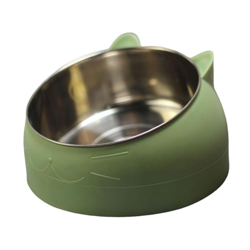 Kuntesetty Raised Cat Bowl Fressnapf Futterschale Futternapf mit Schrägem Ergonomischem Design rutschfest Und Leicht zu Reinigen für Katzen Kleine Haustiere, GrÜn Kuntesetty Raised Cat Bowl Fressnapf Futterschale Futternapf mit Schrägem Ergonomischem Design rutschfest Und Leicht zu Reinigen für Katzen Kleine Haustiere, GrÜn von Kuntesetty