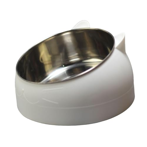 Kuntesetty Raised Cat Bowl Fressnapf Futterschale Futternapf mit Schrägem Ergonomischem Design rutschfest Und Leicht zu Reinigen für Katzen Kleine Haustiere, Weiß Kuntesetty Raised Cat Bowl Fressnapf Futterschale Futternapf mit Schrägem Ergonomischem Design rutschfest Und Leicht zu Reinigen für Katzen Kleine Haustiere, Weiß von Kuntesetty