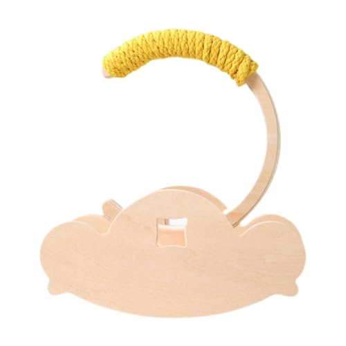 Kuntesetty Vogel-Sitzstangenhalter aus Holz, interaktives Zubehör für Sittiche, Gelb Kuntesetty Vogel-Sitzstangenhalter aus Holz, interaktives Zubehör für Sittiche, Gelb von Kuntesetty