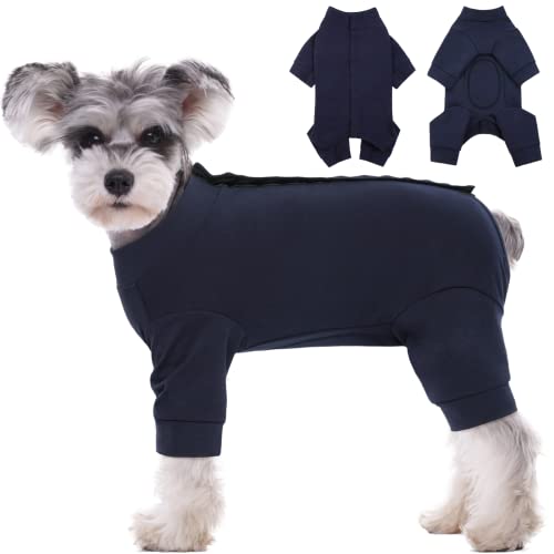 Kuoser Hundebody nach op, Medizinischer Body Hund，Hunde Schlafanzüge, Hundebody nach kastration, Anti-Lecken Wundschutz，Kegel-Alternative (L,Blau) von Kuoser