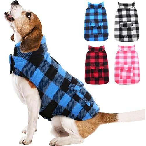 Kuoser Hunde Wintermantel, Große Hunde Hundemantel Warm, Hundejacke für Grosse Hunde, Hundemantel Wasserdicht, Outdoor Hundemantel mit Geschirr Loch, 2XL von Kuoser