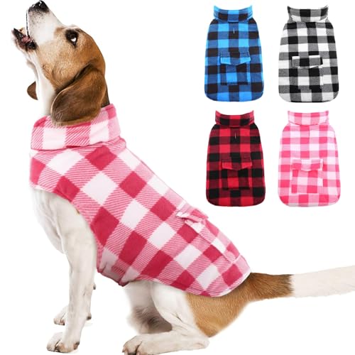 Kuoser Hunde Wintermantel, Große Hunde Hundemantel Warm, Hundejacke für Grosse Hunde, Hundemantel Wasserdicht, Outdoor Hundemantel mit Geschirr Loch, 2XL von Kuoser