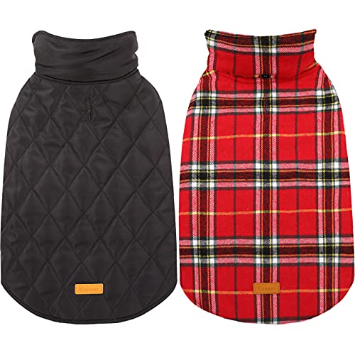 Kuoser Hundemantel Winter, Hundejacke Hundemantel für Große Hunde, Wasserdicht Hundemantel Fleece, Hundemantel Draußen, 3XL Kuoser Hundemantel Winter, Hundejacke Hundemantel für Große Hunde, Wasserdicht Hundemantel Fleece, Hundemantel Draußen, 3XL von Kuoser