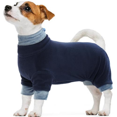 Kuoser Hundepullover Kleine Hunde Haustierkleidung, Fleece Hund Pullis Warme, Herbst und Winter Rollkragenpullover Hundemantel für Kleine Mittelgroße Hunde, Chihuahua, Beagle, Weicher Hunde Pyjamas von Kuoser