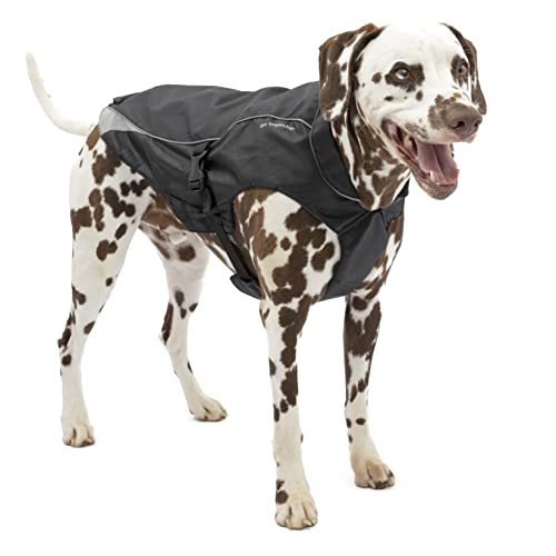 Kurgo Damen av2022-Kurgo-kurgo waterdichte hondenjas met voering ledlicht voor nachtzichtba Kurgo North Country Hundemantel Hundejacke für Winter Wasserdichte und mit Fleece Gef tterter Hu, Schwarz, M EU von Kurgo