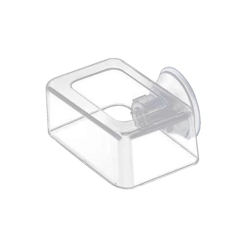 Kustimantu Aquarium Fish Food Feeder, Fischfuttermittel mit Saugnapfbecher | Anti-Drift-Fischtank-Lebensmittelspender | Square Design Feeding Tool für große und kleine Teiche von Kustimantu