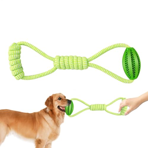 Kustimantu Seilballhundspielzeug, Ball und Seilhundspielzeug | Hundekugel Seilspielzeug für große Rasse | Food Leckage Design -String, interaktiver Lebensmittelspender, Langeweile, Baumwollknoten, von Kustimantu