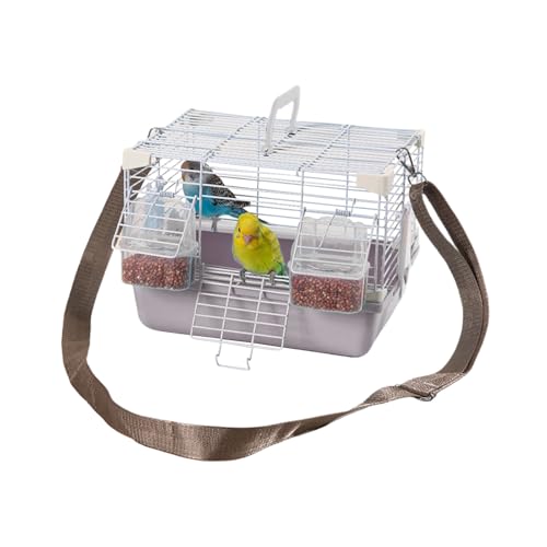 Kustimantu Transportkäfig für Vögel, Transportkäfig für Papageien, leicht, mit Griff, strapazierfähiges Zubehör für kleine Tiere – Wellensittiche, Nymphensittiche, Bourkes und Kapuzinerkresse Perlen Kustimantu Transportkäfig für Vögel, Transportkäfig für Papageien, leicht, mit Griff, strapazierfähiges Zubehör für kleine Tiere – Wellensittiche, Nymphensittiche, Bourkes und Kapuzinerkresse Perlen von Kustimantu