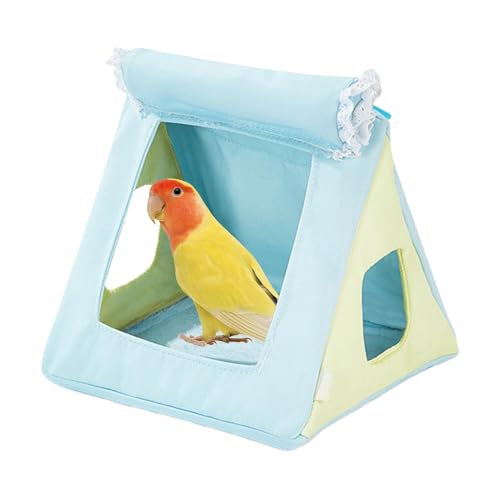 Kustimantu Vogelbett für Käfig, Shotet Nest,Cockatiel Hut Bird Hängematte für Käfig - Vier Jahreszeiten Shotet House Accessoires für Wellensittiche, Lovebird, von Kustimantu