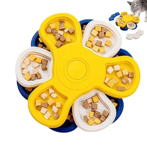 Kustimantu Welpennapf Slow Feeder,Puppy Puzzle Feeder - Three Layers Eat Slow Puzzles Feeder - Abnehmbare Hundenäpfe im Puzzle-Stil, um Langeweile zu reduzieren von Kustimantu