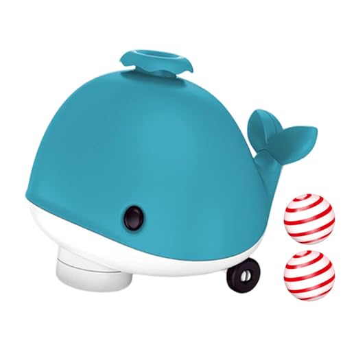 Kustimantu Whale Floating Ball, elektrische Wal -Floating -Kugelspielzeug,Whale geformtes Ballblasspielzeug - Haustierbedarf, Kühllüfter, Flexible und Musikfunktion, Blowing -Spiele für Kinder von Kustimantu