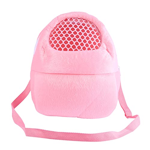 Hearing 3 Farben Meers chweinchen Träger Rucksack Haustier Träger Hamster Klare Blase Fenster Rucksack Igel Chinchilla Ferre Schlafen Outdoor-Reisetasche. (Rosa L) von Kuuleyn