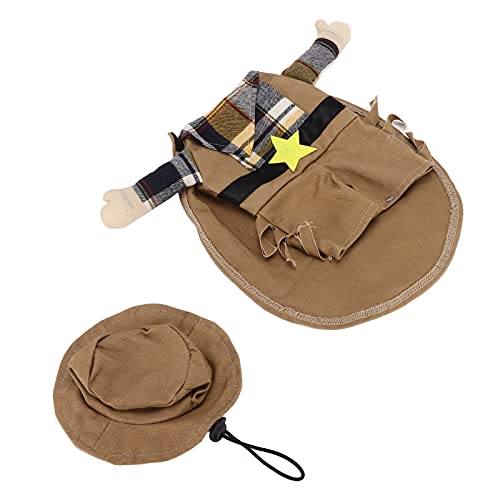 Kuuleyn Haustier-Weihnachtskostüm, Hunde-Cowboyhut, Hunde-Cowboy-Kostüm, Katzen-Cowboyhut, Polyester-Western-Cowboy-Hundekostüm für Katzen, kleine und mittelgroße Hunde (XL) von Kuuleyn