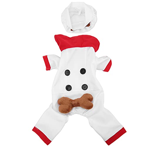 Kuuleyn Hunde-Weihnachts-Schneemann-Outfit, warme Weihnachtskleidung für Haustiere, bequemes und modisches Hunde-Weihnachtsmützen-Kleidungsset, geeignet für kleine, mittelgroße (S) von Kuuleyn